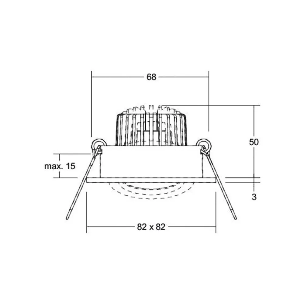 BRUMBERG Arbejdsrum/Kontor > LED indbygningsspot BB09, RC, driver rund, hvid
