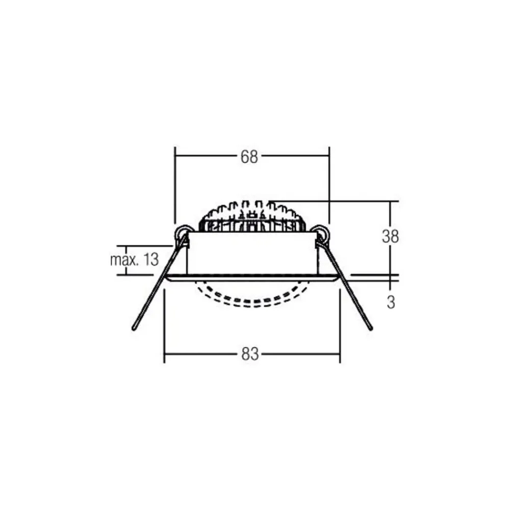 BRUMBERG Arbejdsrum/Kontor|Indbygningsspots > LED indbygningsspot BB09, DALI, tilslutningsboks, hvid