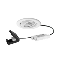 BRUMBERG Arbejdsrum/Kontor|Indbygningsspots > LED-indbygningsspot BB09, RC, tilslutningsboks, hvid