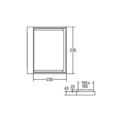Loftlamper ^ BRUMBERG 60108 LED-loftlampe, kvadratisk