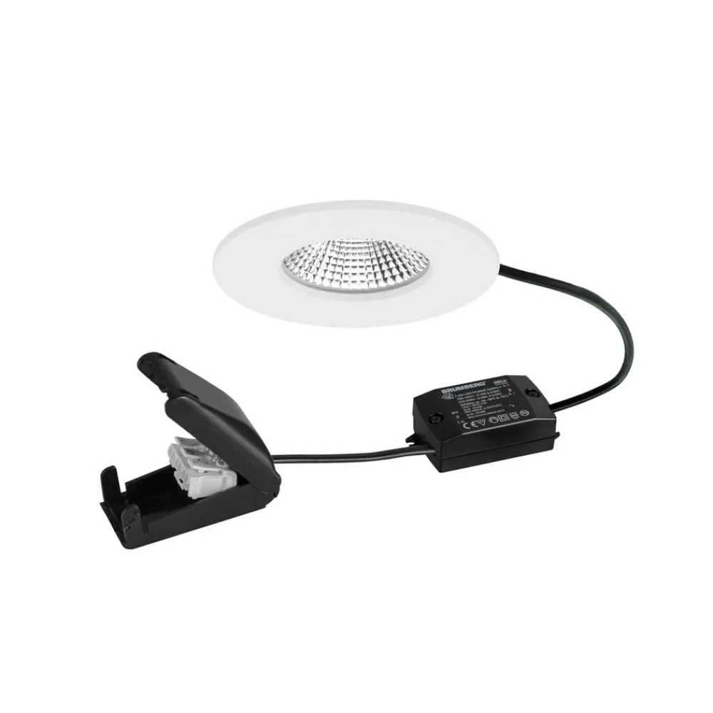 BRUMBERG Loftlamper|Indbygningsspots > LED-spot BB20 IP65 tænd/sluk-tilslutningsdåse struktureret hvid