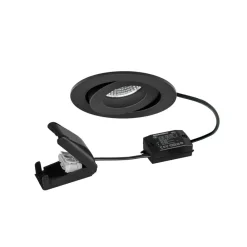BRUMBERG Indbygningsspots > LED-spot BB33 on/off-tilslutningsdåse struktureret sort