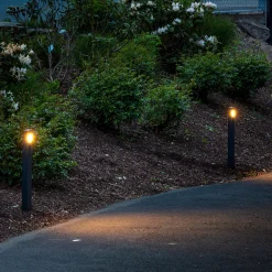 Gadebelysning ^ BRUMBERG Quader LED -gadelampe, grafit, IP54