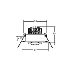 BRUMBERG Indbygningsspots > Spot BB13 dim2warm RC-dim tilslutningsboks, sort