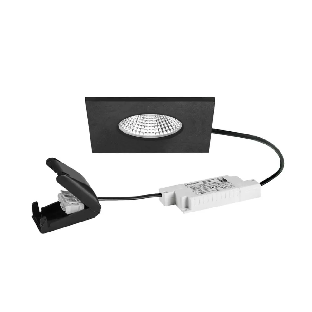 Loftlamper ^ BRUMBERG Spot BB21 IP65 RC-dæmpbar tilslutningsdåse sort mat