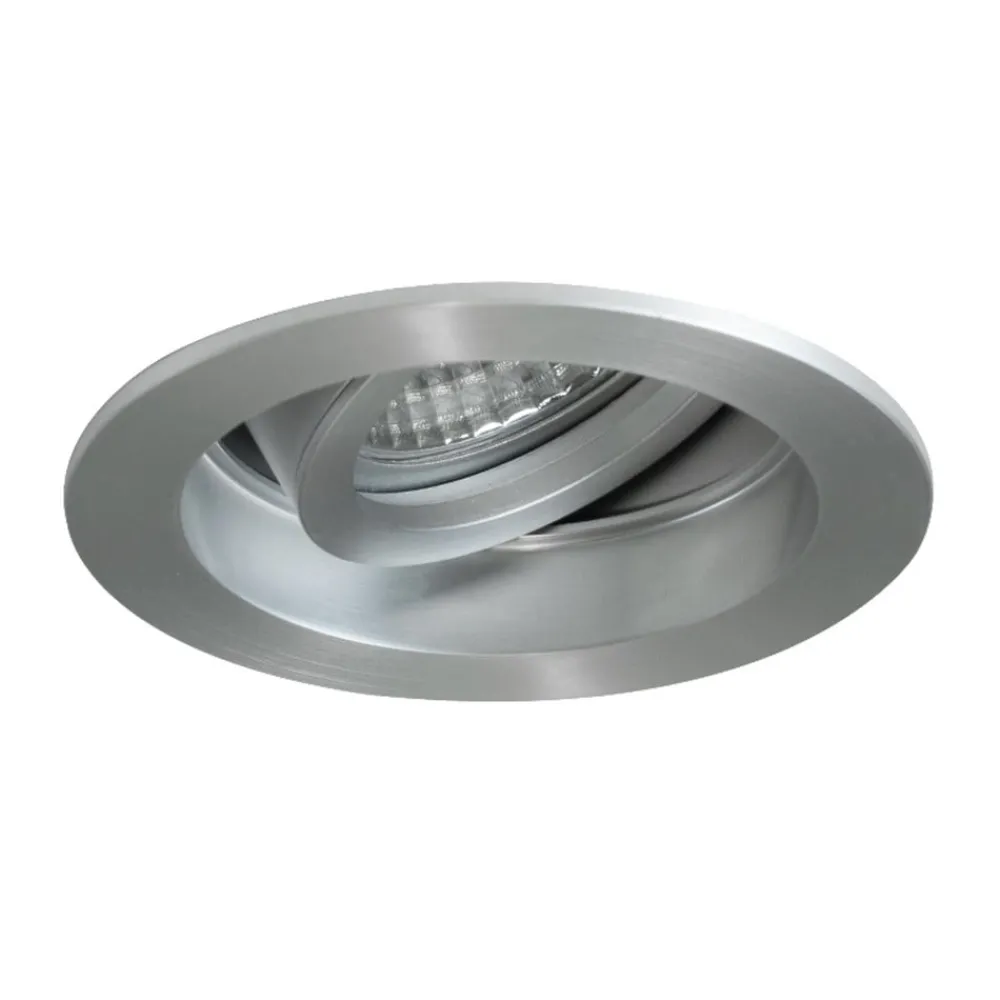 BRUMBERG Indbygningsspots > Tirrel dyb GU10 indbygningsspot, rund, aluminium