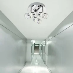 Loftlamper|Spotlights ^ Searchlight Bubbles LED-loftrondel, IP44, 3 lyskilder