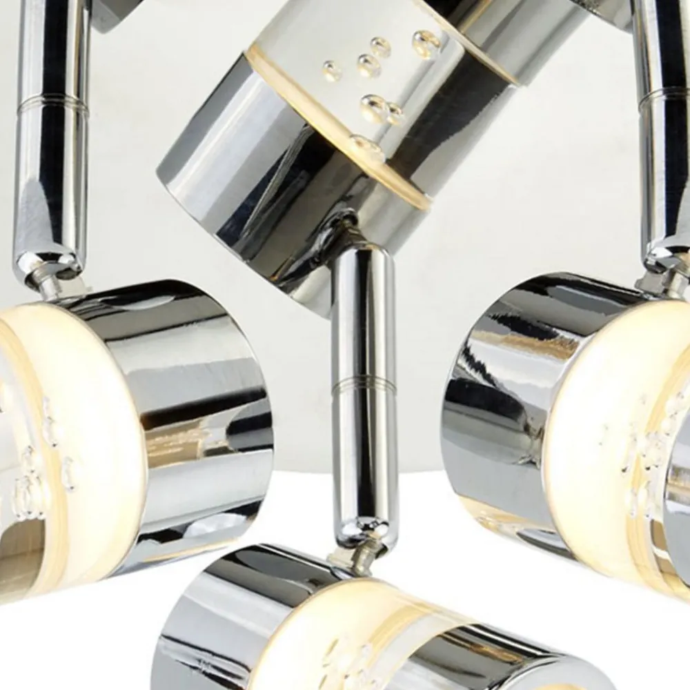 Loftlamper|Spotlights ^ Searchlight Bubbles LED-loftrondel, IP44, 3 lyskilder