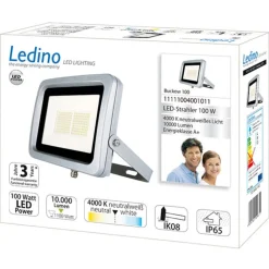 Ledino Udendørs Spot > Buckow 100 LED-arbejdslampe i flad form