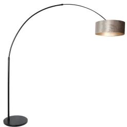 Gulvlamper|Gulvlamper ^ Steinhauer Bue-gulvlampe Sparkled Light sort/sølv