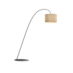Gulvlamper|Gulvlamper ^ Nowodvorski Lighting Buelampe Alice med tekstilskærm, kaffe