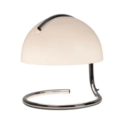 Näve Bordlamper > Burano bordlampe, hvid, højde 25 cm, glas/metal, E27