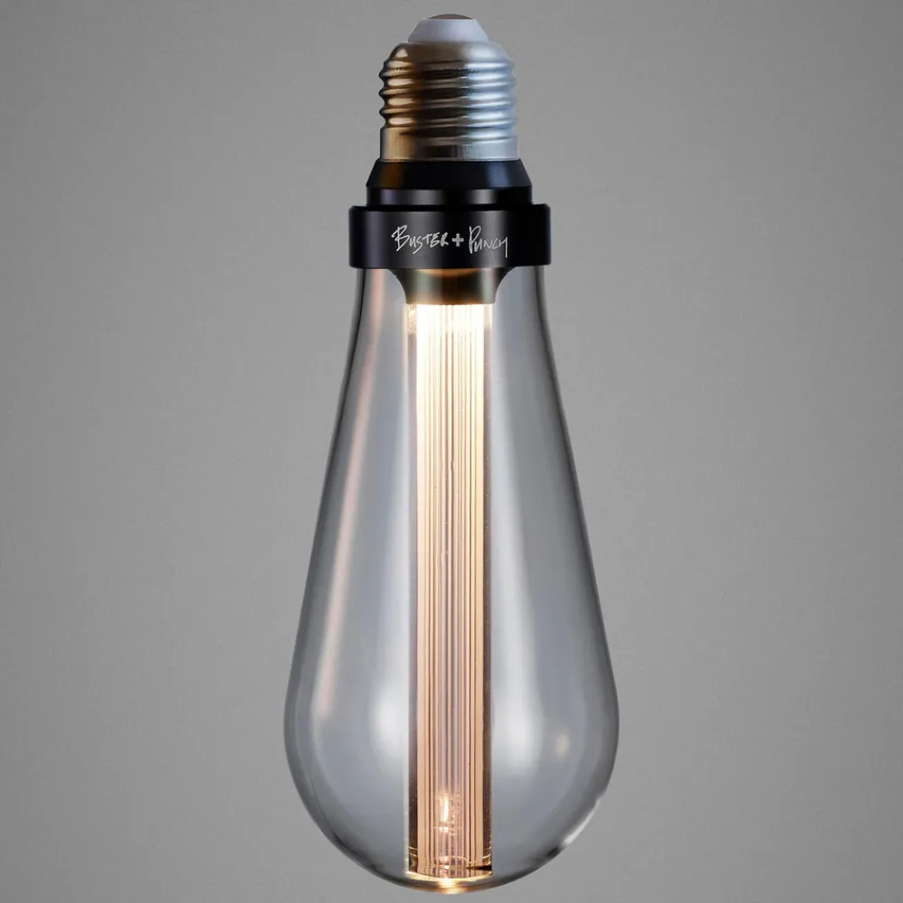 Dæmpbar Led-Pære|Filament Pære ^ Buster + Punch LED-pære E27 2W, kan dæmpes krystal