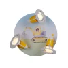Loftlamper ^ Elobra Byggepladsens gravemaskine loftlampe, gul, Ø 29 cm, 3 lyskilder
