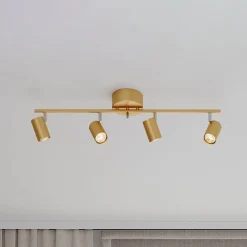 By Rydéns Loftlamper|Loftlamper > Correct loftspot, 4 lyskilder, mat guld