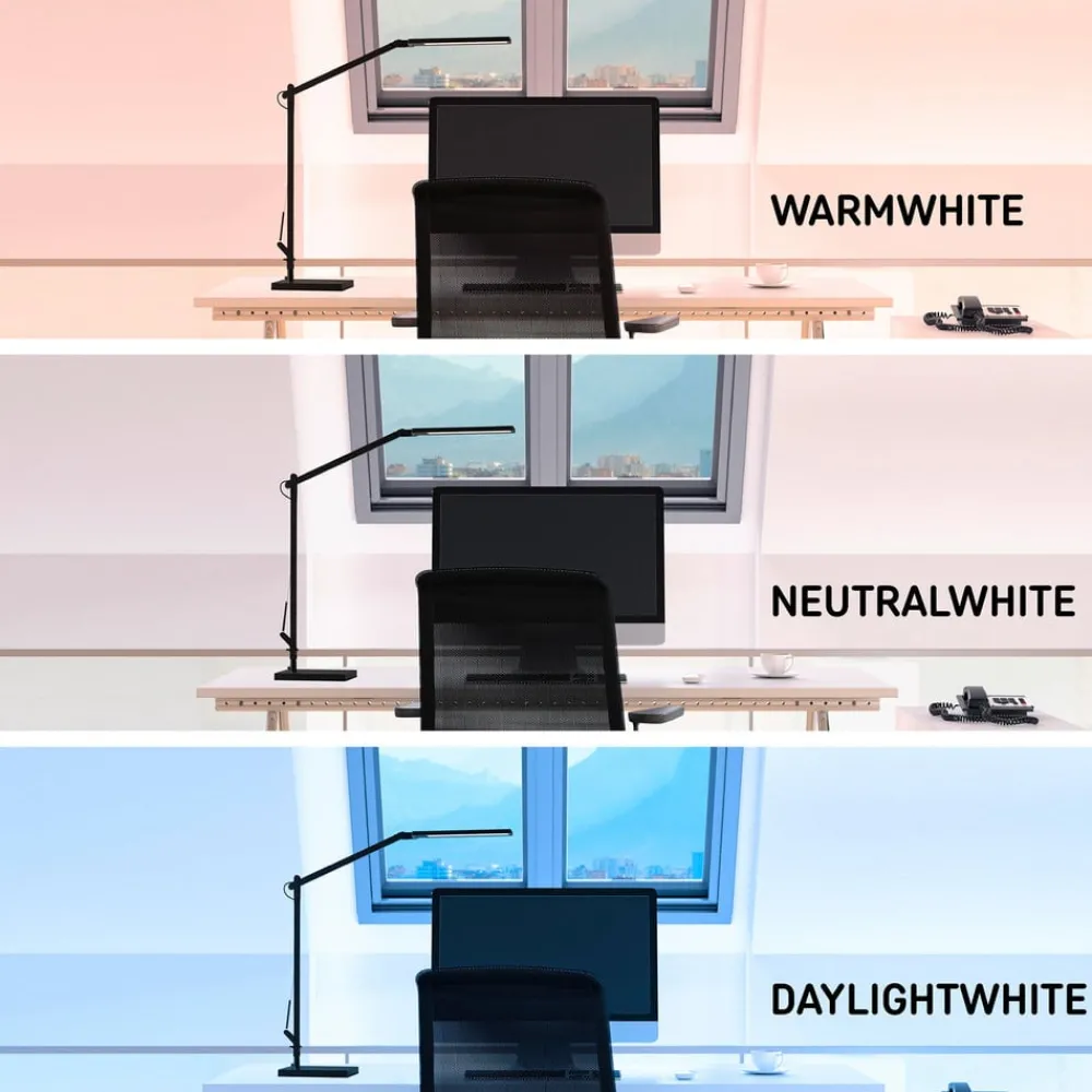 Arbejdsrum/Kontor ^ Müller-Licht Cala LED-bordlampe, CCT, dæmpbar, sort