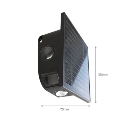 Solcellelamper ^ Calex Altamura udendørs LED-væglampe, indirekte, sort