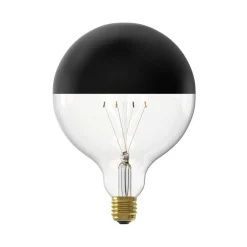 Calex Dæmpbar Led-Pære > G125 Top topforspejlet E27 4 W sort Ø12,5cm