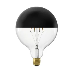 Calex Dæmpbar Led-Pære > G125 Top topforspejlet E27 4 W sort Ø12,5cm