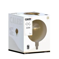 Dæmpbar Led-Pære|Filament Pære ^ Calex Kalmar Flex LED E27 G200 5W 1.800K dim natur