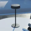 Calex Dekorationsbelysning|Solcellelamper > LED-bordlampe Parma, dæmpbar, sort