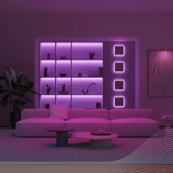 Dekorationsbelysning|Led Strips ^ Calex LED-strip Vibey, længde 2 m, USB, fjernbetjening, RGBIC, CCT