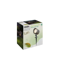 Calex Udendørs Spot > LED udendørs spotlight, jordspyd, stik, sort, 2.700 K