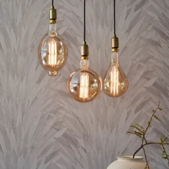 Calex Dæmpbar Led-Pære|Led Pærer > Megaglobe LED G200 E27 10,5W 1100lm dim guld