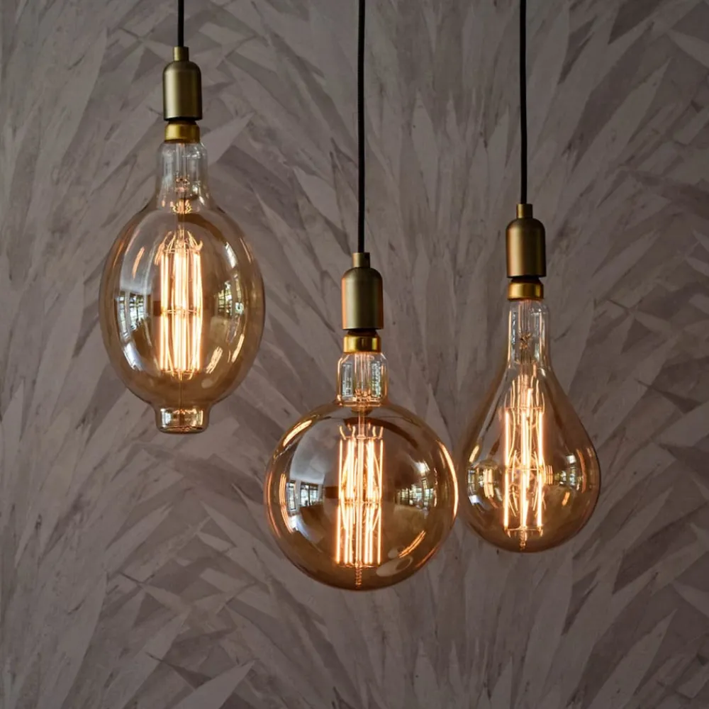 Calex Dæmpbar Led-Pære|Led Pærer > Megaglobe LED G200 E27 10,5W 1100lm dim guld