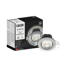 Indbygningsspots ^ Calex Smart downlight Forsænket loftlampe, stål