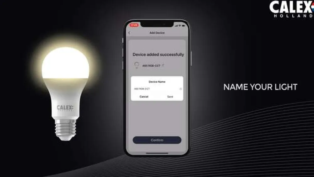 Calex Dæmpbar Led-Pære|Filament Pære > Smart E14 B35 stearinlys 4,9W 1800-3000K dæmpbar guld