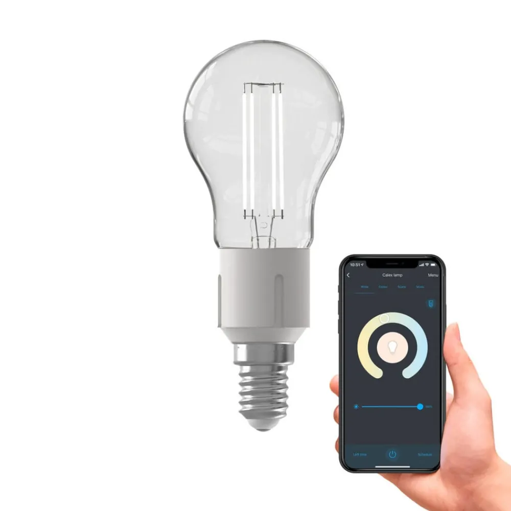 Calex Dæmpbar Led-Pære|Filament Pære > Smart E14 P45 LED 4,9 W filament 1800-3000K