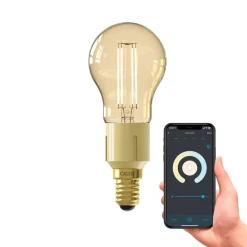Calex Dæmpbar Led-Pære|Filament Pære > Smart E14 4,9 W LED-filament 1.800-3.000 K
