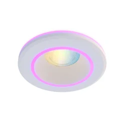 Indbygningsspots|Spotlights ^ Calex Smart Halo downlight CCT RGB hvid