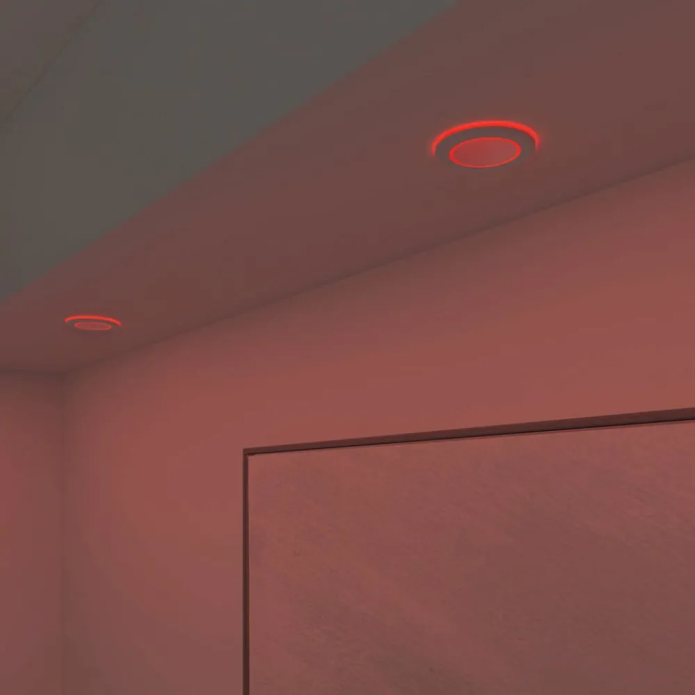 Indbygningsspots|Spotlights ^ Calex Smart Halo downlight CCT RGB hvid