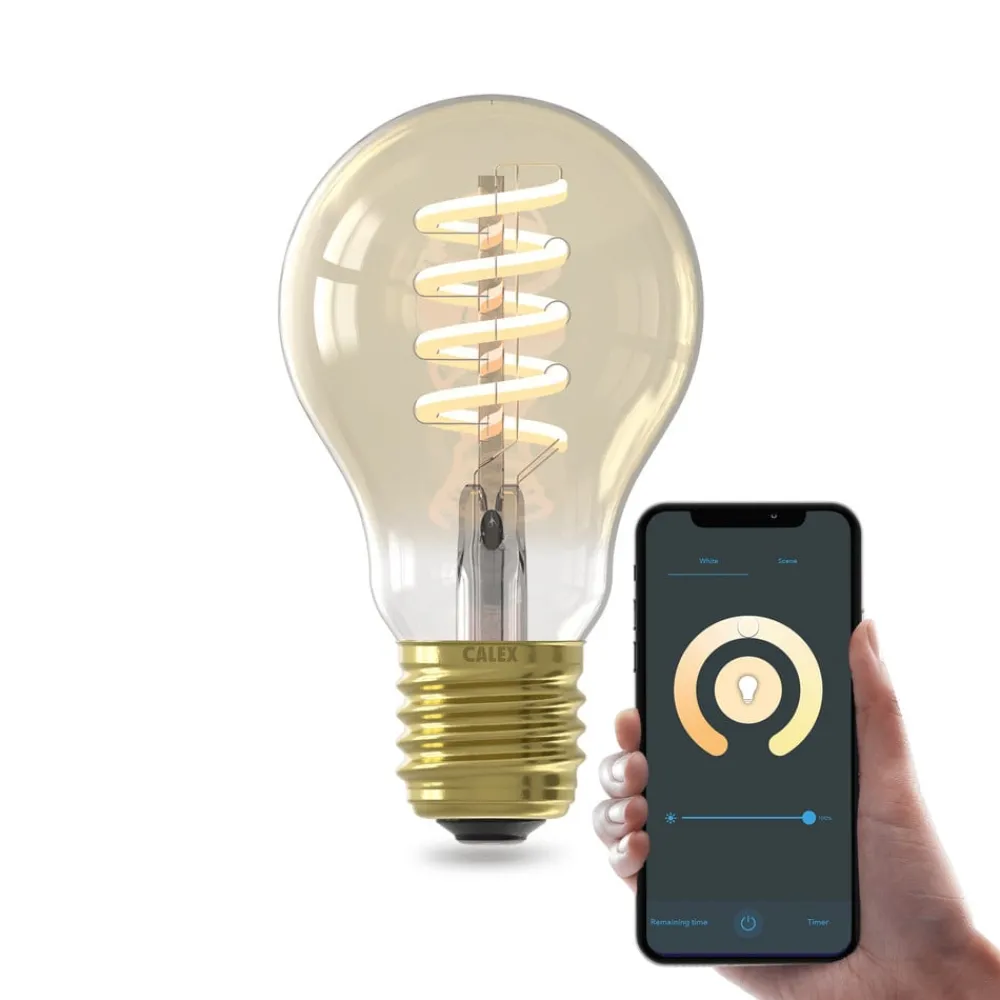 Calex Smarte Lyskilder > Smart LED E27 7W A60 1800 - 3000 K Glødetråd