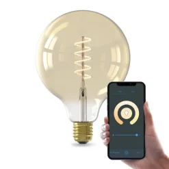 Smarte Lyskilder ^ Calex Smart LED E27 7W G125 1800 - 3000 K Glødetråd