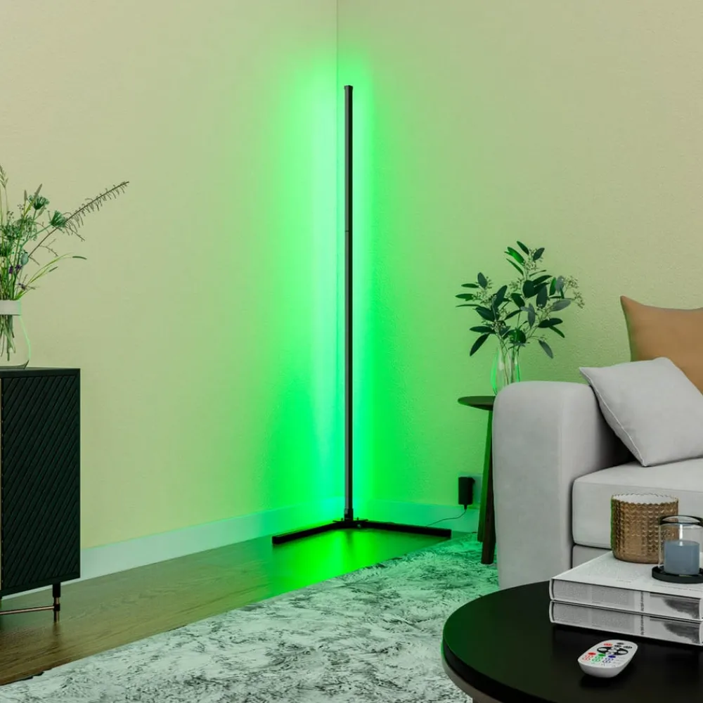 Calex Dekorationsbelysning > Smart LED-gulvlampe med fjernbetjening RGBW