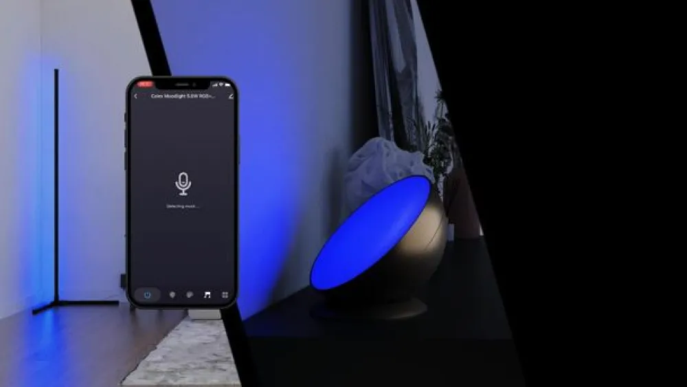 Calex Dekorationsbelysning > Smart LED-gulvlampe med fjernbetjening RGBW