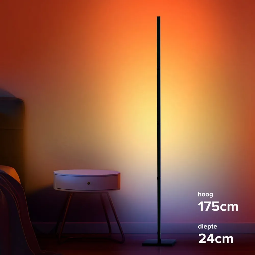 Calex Gulvlamper|Gulvlamper > Smart LED-gulvlampe, sammenklappelig WLAN CCT RGB