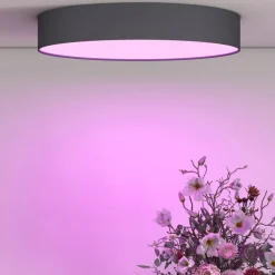 Calex Arbejdsrum/Kontor|Gang > Smart LED-loftlampe Fabric, Ø 40 cm, RGBW, dæmpbar