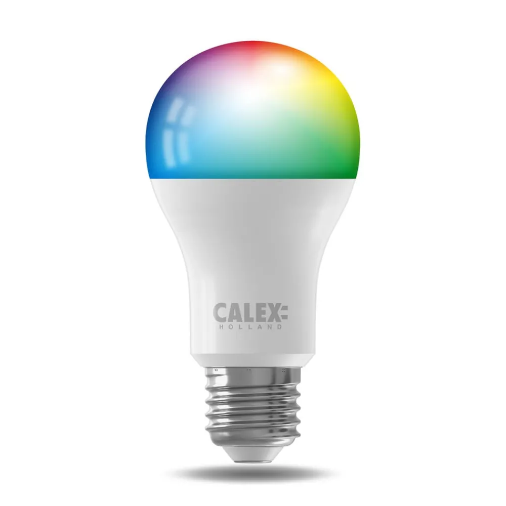 Calex Dæmpbar Led-Pære|Smarte Lyskilder > Smart LED-pære E27 A60 9,4W CCT RGB sæt med 2 stk