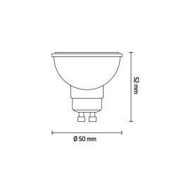 Calex Dæmpbar Led-Pære|Smarte Lyskilder > Smart LED-reflektorpære GU10 4,9W CCT RGB