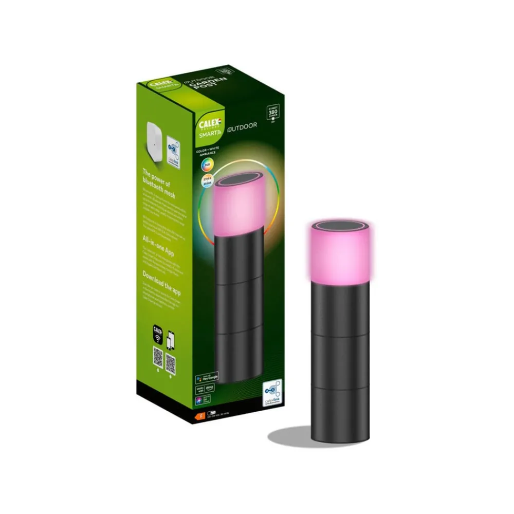 Calex Gadebelysning > Smart Outdoor Gardenpost RGBW sokkellampe