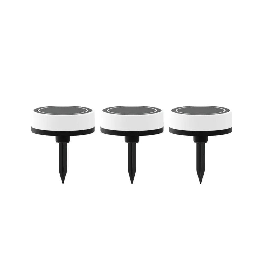 Gadebelysning ^ Calex Smart Outdoor Ground Spot, CCT RGB 3 lyskilder.