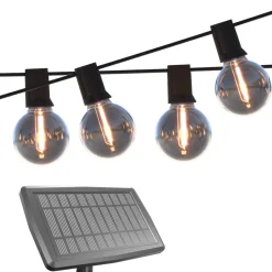 Dekorationsbelysning|Solcellelamper ^ Calex Solar-LED-lyskæde Vista, længde 20 meter, IP44