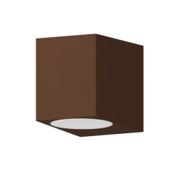 Calex Væglamper > udendørs væglampe GU10, downlight, højde 8 cm, rustbrun