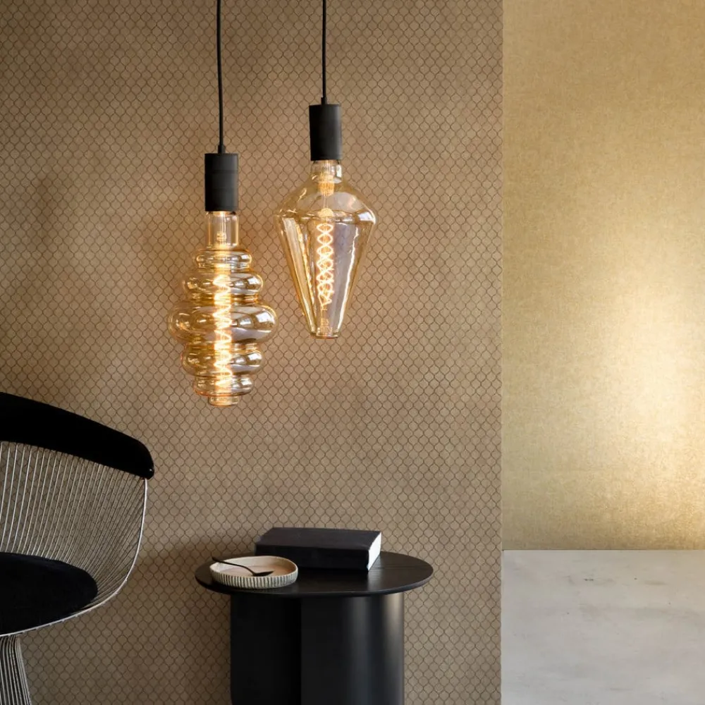 Dæmpbar Led-Pære|Filament Pære ^ Calex Vienna LED-pære E27 6 W dim 2.200 K guld