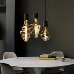 Dæmpbar Led-Pære|Filament Pære ^ Calex Vienna LED-pære E27 6 W dim 2.200 K guld