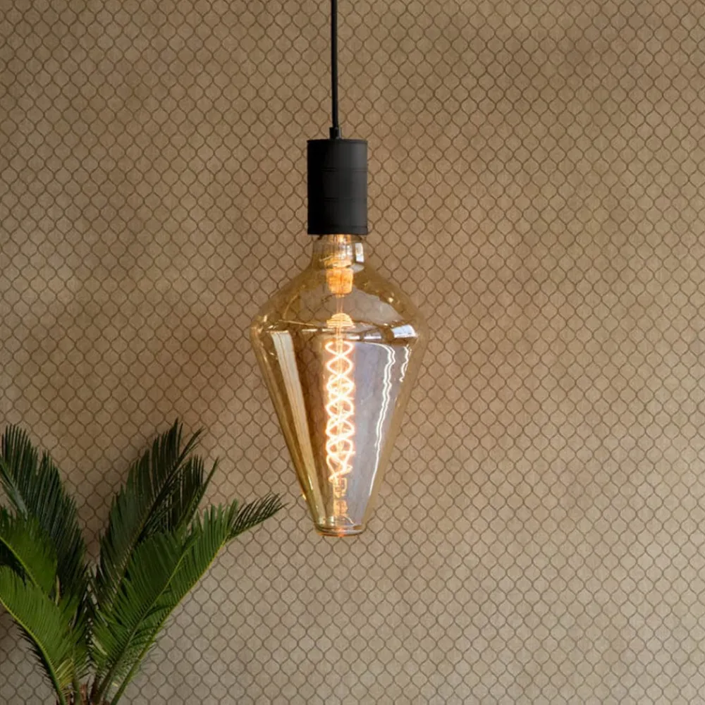 Dæmpbar Led-Pære|Filament Pære ^ Calex Vienna LED-pære E27 6 W dim 2.200 K guld